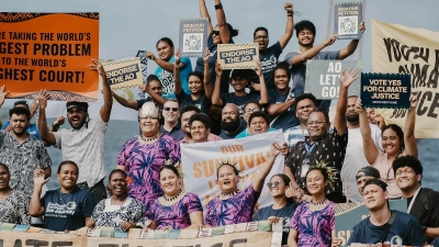 Die Pacific Islands Students Fighting Climate Change (PISFCC) zählen zu den diesjährigen Alternativen Nobelpreisträgern. (Foto: Only Idea Studios/PISFCC/Right Livelihood/dpa)