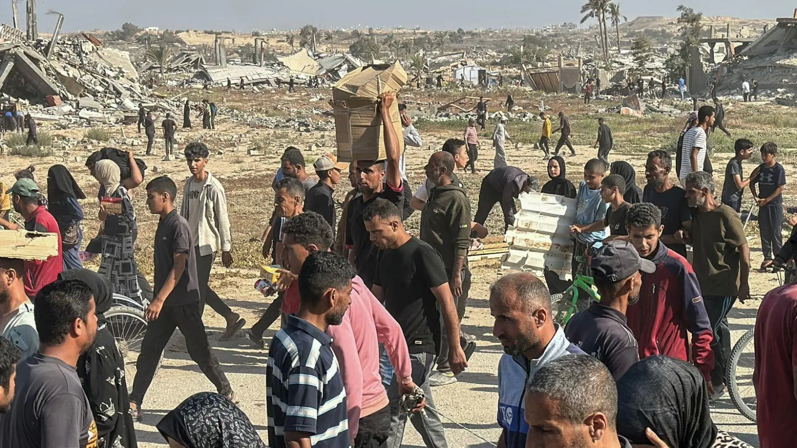 Die humanitäre Lage im Gazastreifen ist weiter prekär. (Archivbild) (Foto: Rizek Abdeljawad/XinHua/dpa)