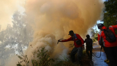 Der Brand war am Montag ausgebrochen. (Foto: JNA via ZUMA Press Wire/dpa)