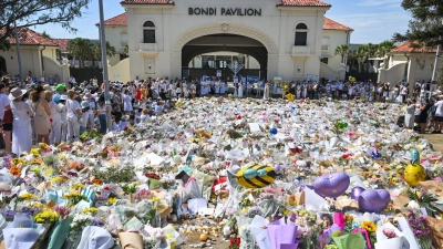 Australien gedenkt der Opfer des Terroranschlags auf ein jüdisches Fest vor einer Woche.  (Foto: Mick Tsikas/AAP/dpa)