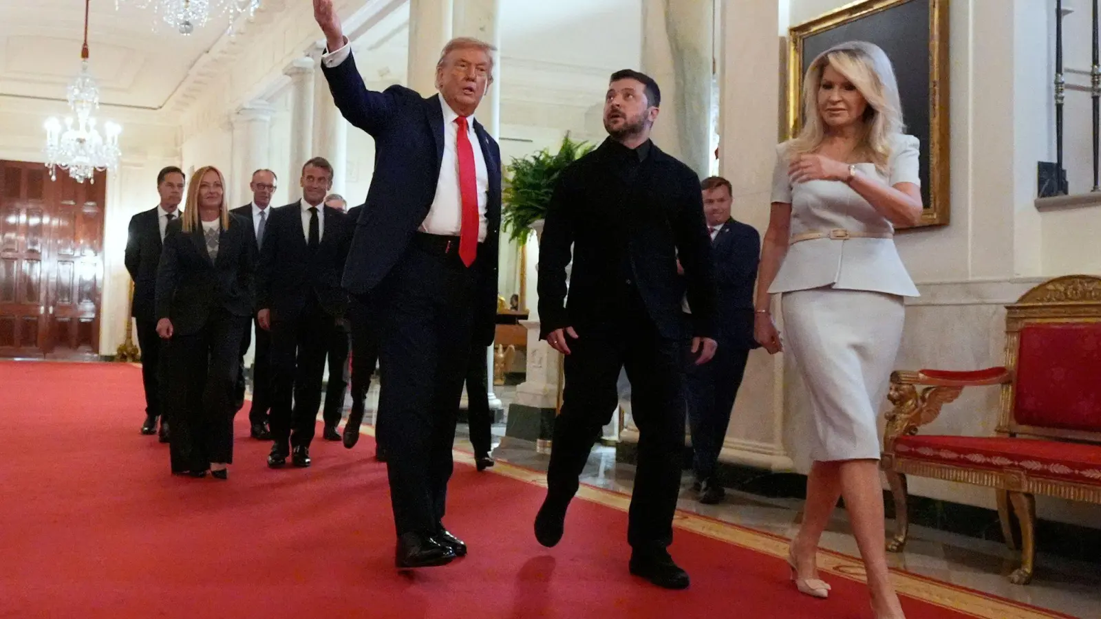 Trump sagt, er fand es „besser“, wenn sich Selenskyj und Putin zunächst ohne ihn treffen.  (Foto: Alex Brandon/AP/dpa)