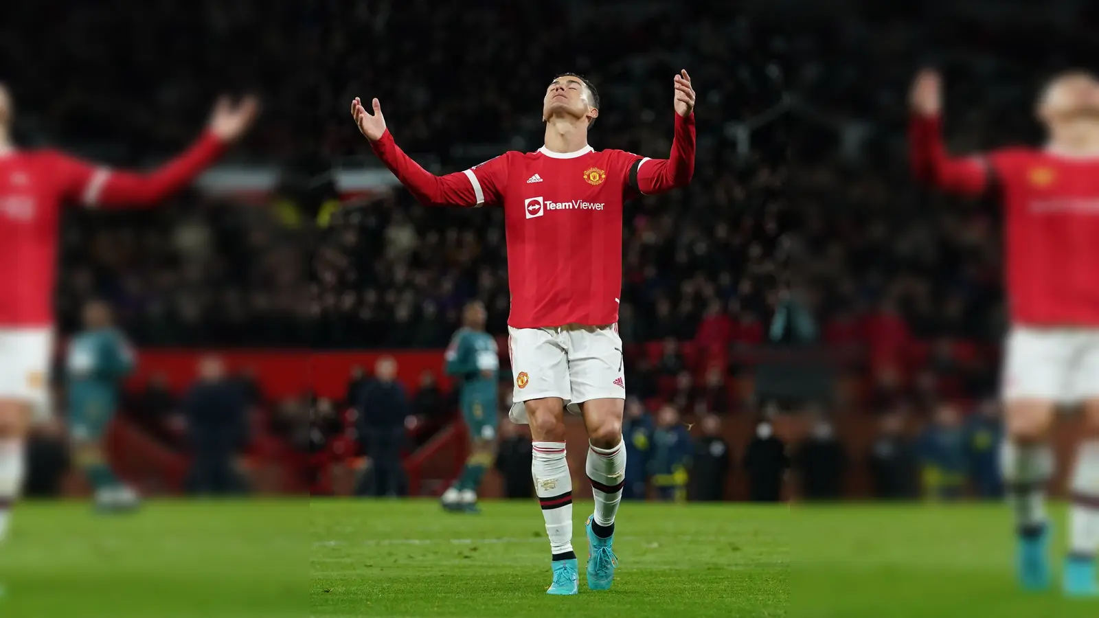 Auch Manchester Uniteds Superstar Cristiano Ronaldo scheiterte vom Elfmeterpunkt. (Foto: Martin Rickett/PA Wire/dpa)