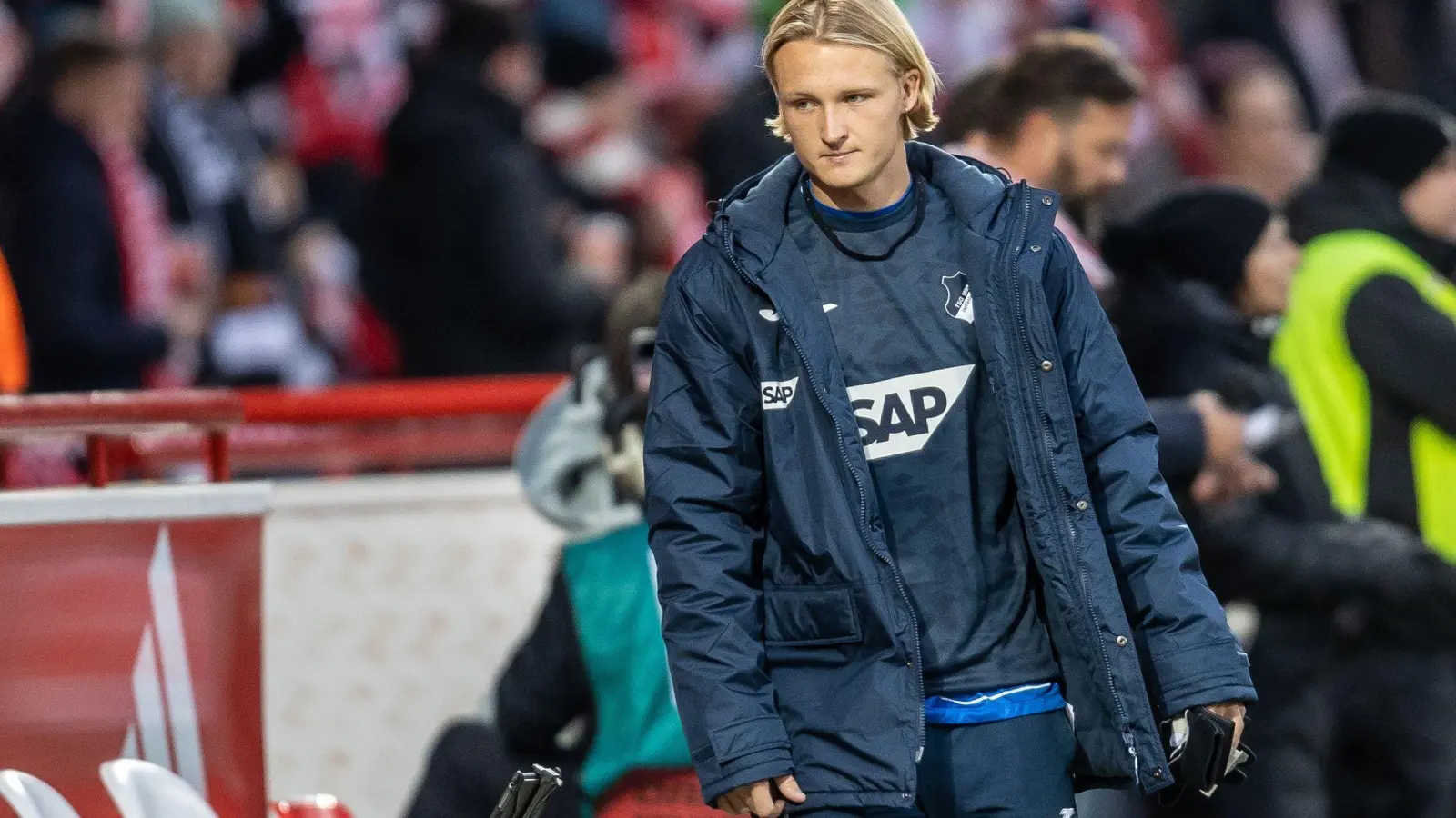 Könnte gegen Stuttgart sein Startelf-Debüt geben: Hoffenheim-Neuzugang Kasper Dolberg. (Foto: Andreas Gora/dpa)