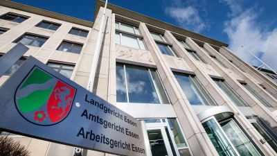 Vor dem Landgericht Essen finden die ersten Zivilprozesse um den Einbruch in die Sparkasse Gelsenkirchen über Weihnachten 2025 statt. (Archivbild) (Foto: Bernd Thissen/dpa)