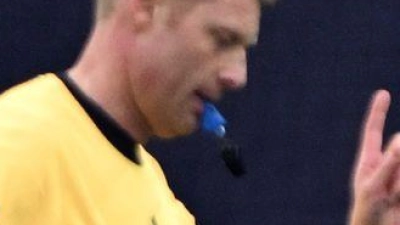 Entscheidungen von Schiedsrichter Christian Dingert sorgten für heftige Diskussionen. (Foto: Federico Gambarini/dpa)