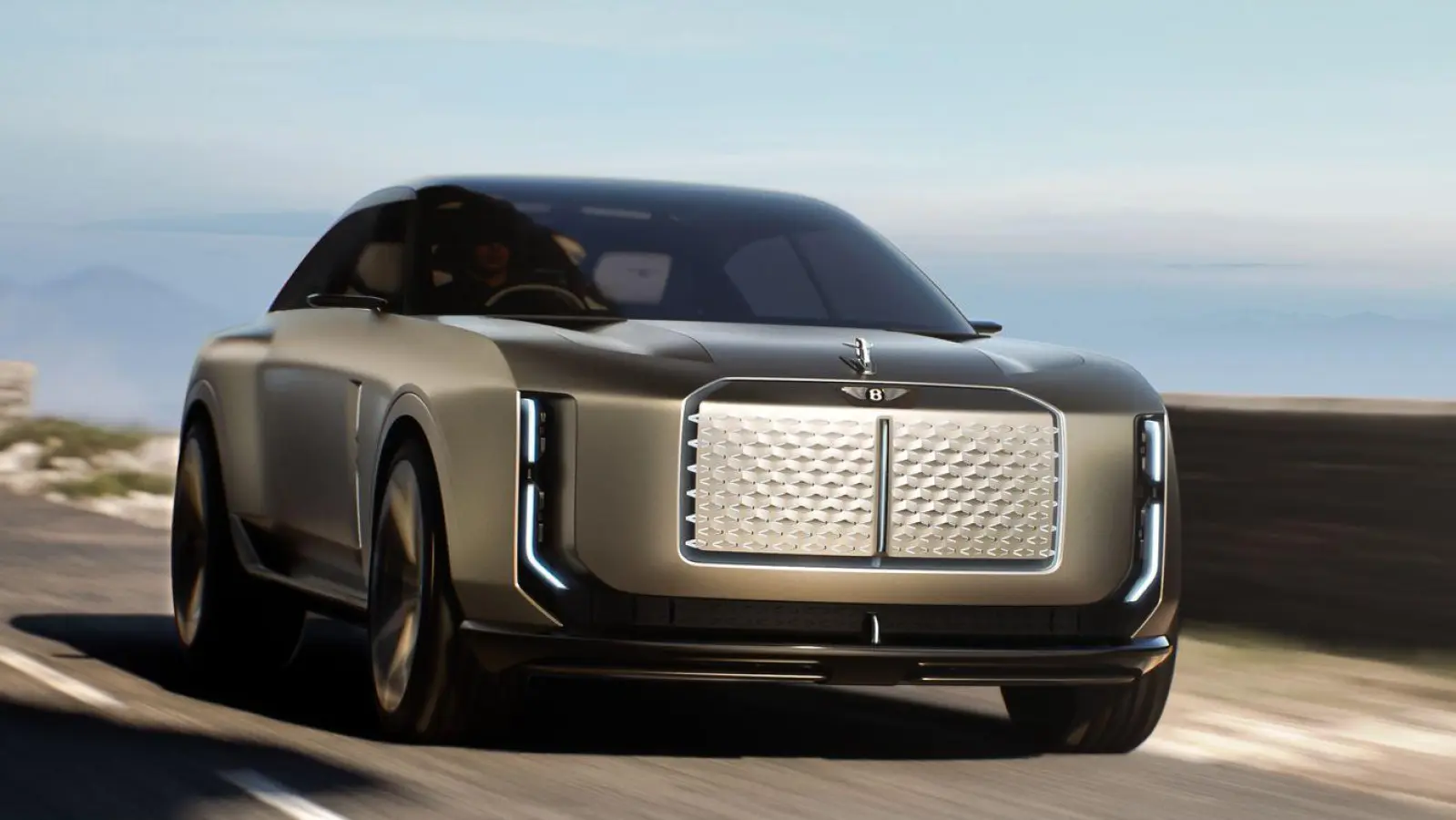 Bentley gewährt einen Blick in die Zukunft: Die Studie EXP15 zeigt einen Designentwurf des ersten rein elektrischen Modells der Marke. (Foto: Bentley/dpa-tmn)