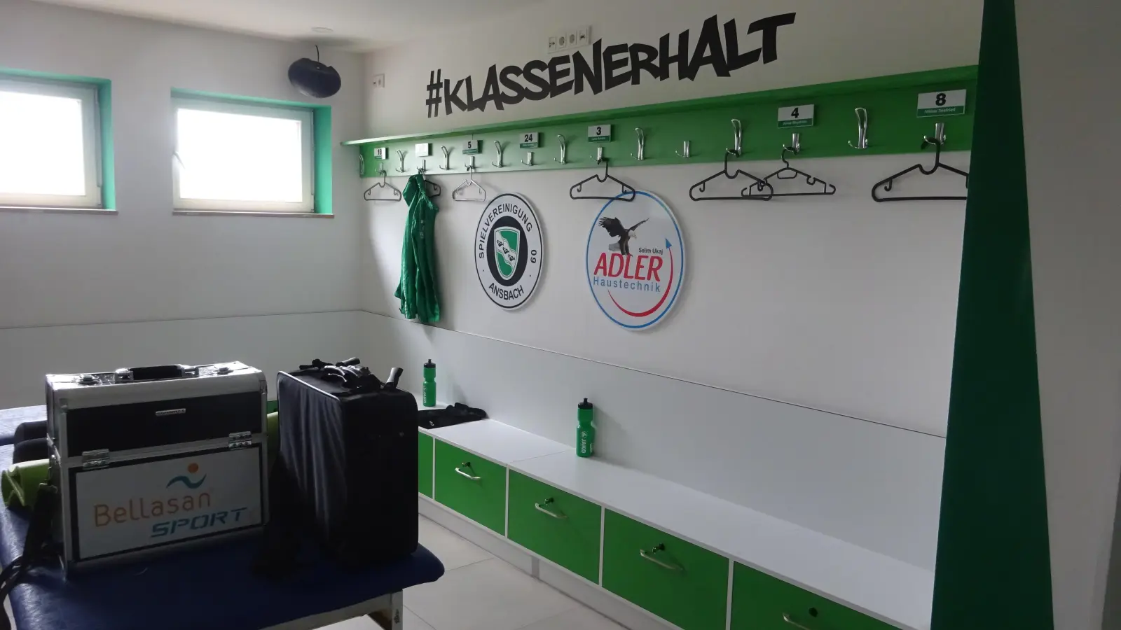 Der neue Kabinentrakt der Spielvereinigung wird am Freitagabend im Heimspiel gegen die U23 der SpVgg Greuther Fürth eingeweiht. (Foto: Florian Pöhlmann)