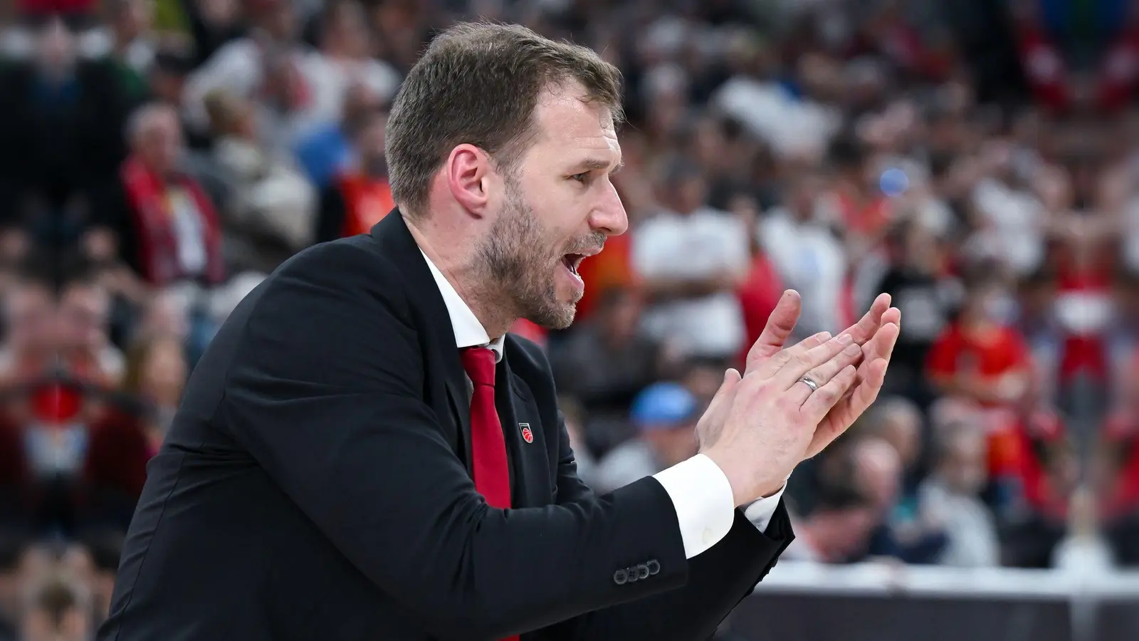 Anton Gavel hat mit Bamberg auch das zweite Heimspiel gegen seinen ehemaligen Club Ulm gewonnen. (Archivbild) (Foto: Sven Hoppe/dpa)