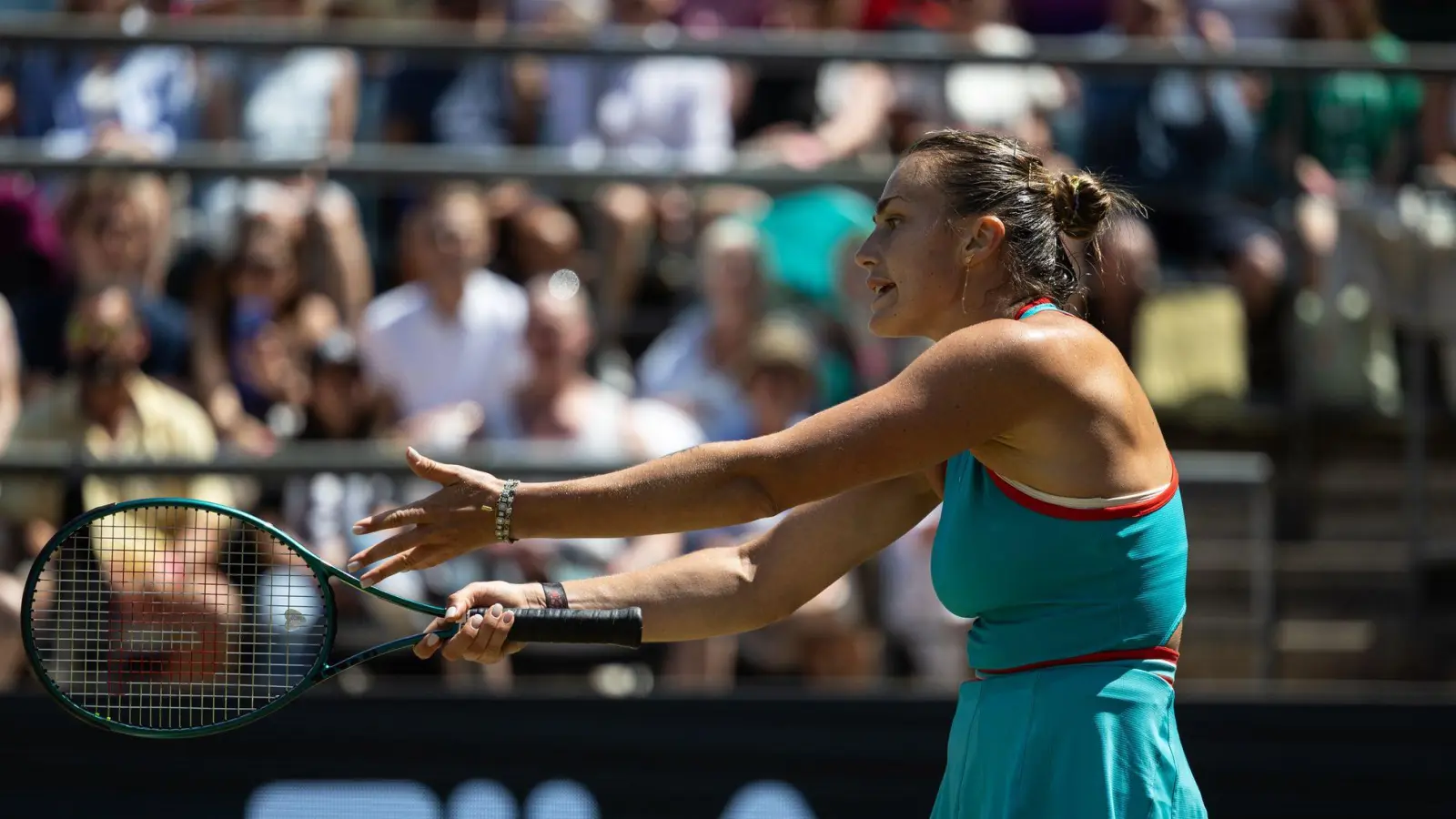 Aryna Sabalenka wartet noch auf den ersten Rasentitel ihrer Karriere. (Foto: Hannes Albert/dpa)