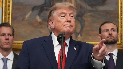 US-Präsident Trump droht dem Iran einmal mehr mit drastischen Worten.  (Foto: Jacquelyn Martin/AP/dpa)