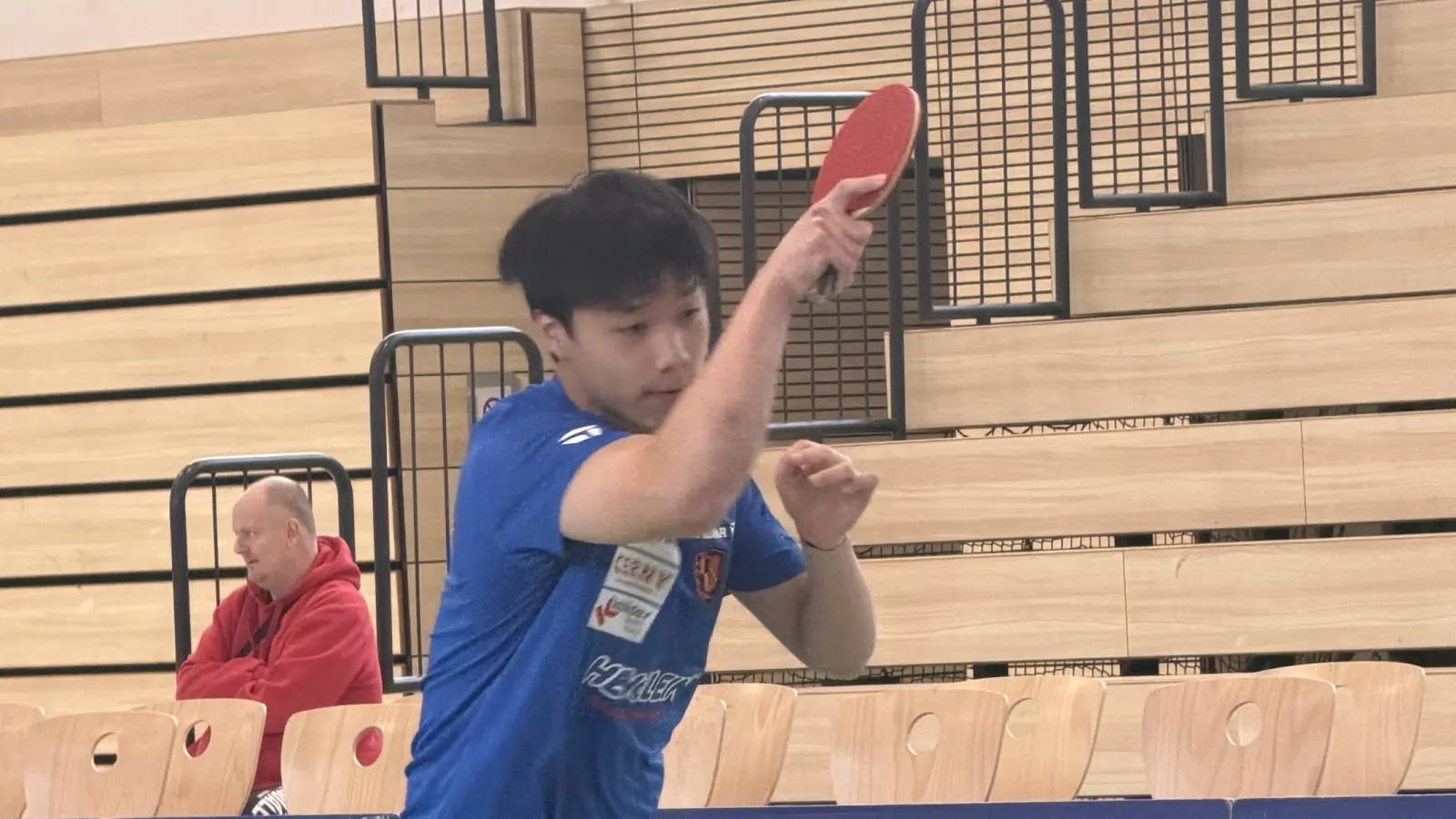 Yang Hao-Jen war an drei Windsbacher Punktgewinnen beteiligt. (Foto: Andreas Staudacher)