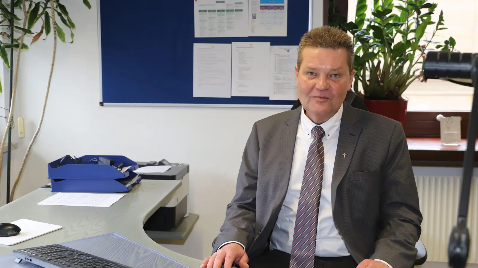 Ein Anliegen ist Martin Reutter, dem Chef des Diakonischen Werks Ansbach, mit Netzwerkpartnern zusammenzuarbeiten. (Foto: Oliver Herbst)