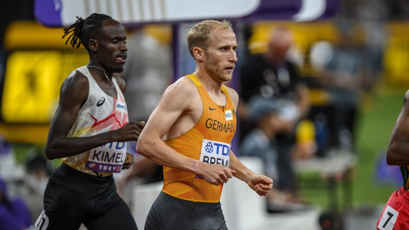 Florian Bremm (hier bei der Leichtathletik-WM im vergangenen Jahr in Tokio) war bei seiner Diamond-League-Premiere in Paris beeindruckt von der Atmosphäre im Stadion. (Foto: Jan Papenfuss)