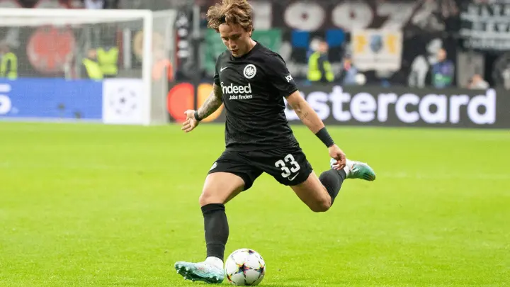 Verlässt die Eintracht: Luca Pellegrini. (Foto: Sebastian Gollnow/Deutsche Presse-Agentur GmbH/dpa)