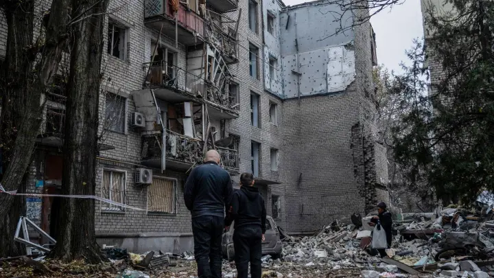 Zerstörungen in Mykolajiw. (Foto: Ashley Chan/SOPA Images via ZUMA Press Wire/dpa)