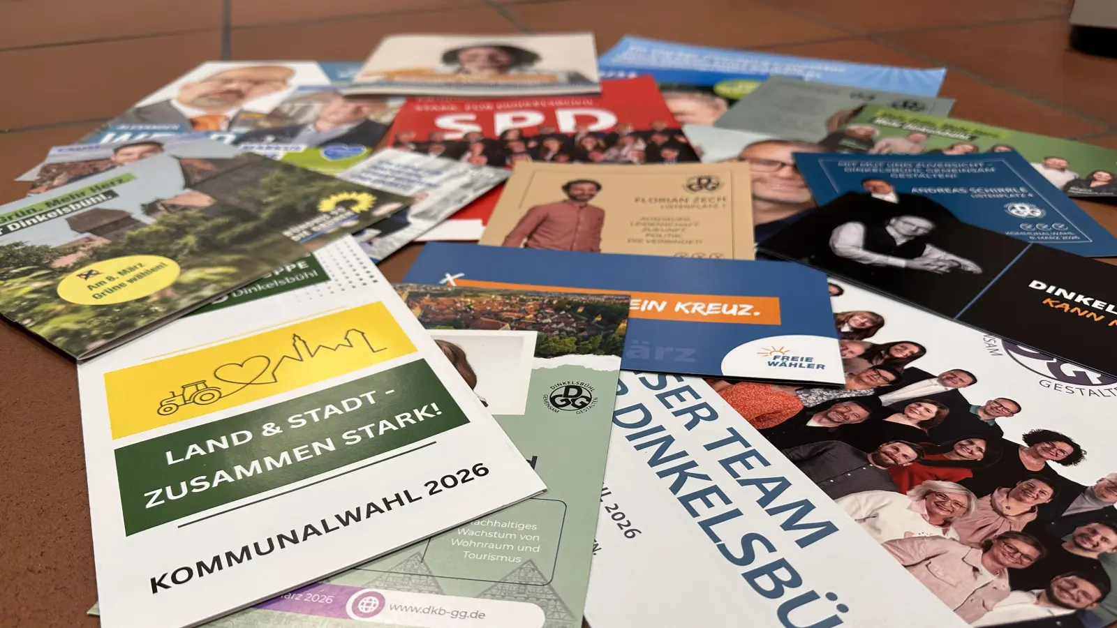 Aus sieben Gruppierungen konnten sich die Dinkelsbühler Wählerinnen und Wähler ihren neuen Stadtrat zusammensetzen. (Foto: Martina Haas)