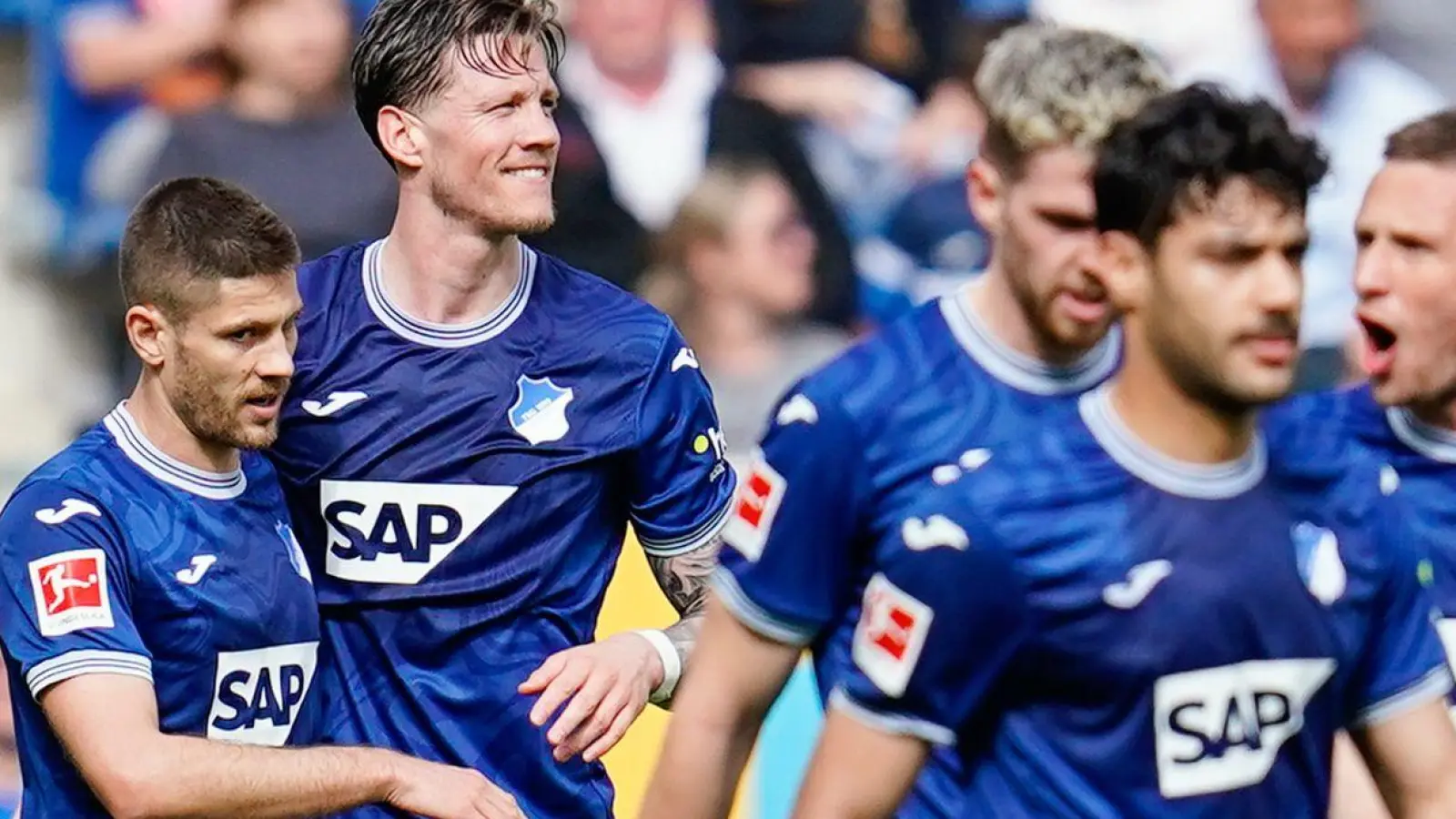 Die TSG Hoffenheim holte im Kampf um die internationalen Plätze wichtige drei Punkte. (Foto: Uwe Anspach/dpa)