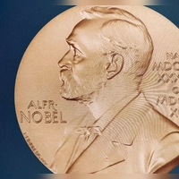 Eine solche Medaille erhalten Hegemann und Nagel am 10. Dezember in Stockholm.  (Foto: Steffen Trumpf/dpa)