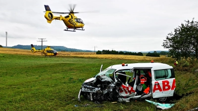 Bei dem schweren Unfall südlich von Rothenburg starb im Juli 2023 ein 50-Jähriger. (Archivbild: Jürgen Binder)