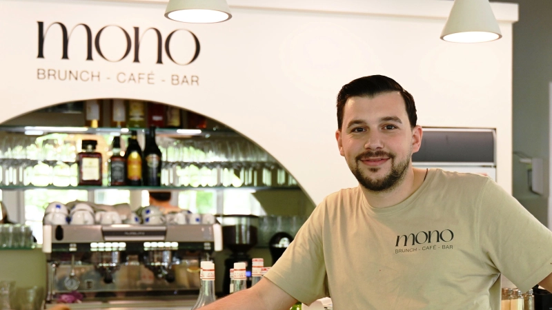 Dimitrios Derekas betreibt nun ein Café mit Biergarten an der Riviera. Er hofft, dass das Ansbacher Publikum sein Konzept ebenso überzeugend findet wie er selbst. (Foto: Luca Paul)