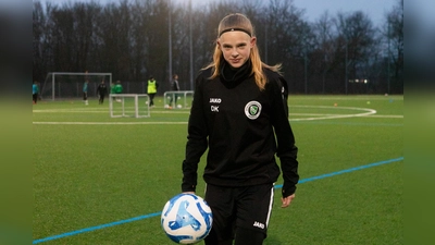 Dana Keßler im Outfit der SpVgg Ansbach, künftig spielt sie in der Regionalliga für die Frauen des SV Weinberg. (Foto: Evi Lemberger)