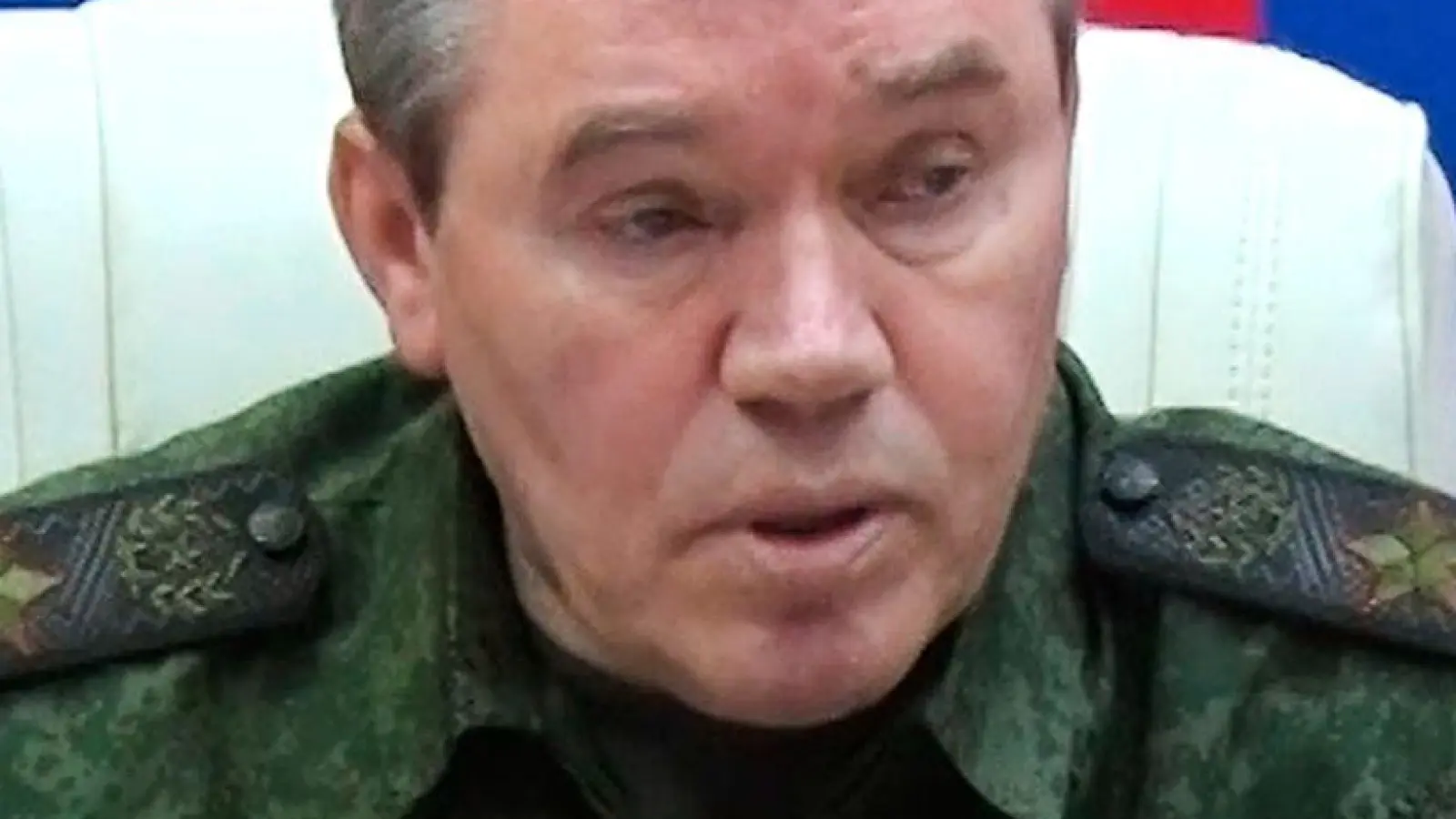 Der russische Generalstabschef Waleri Gerassimow kündigt Angriffe gegen die Ukraine auf gesamter Front bis Herbst an. (Foto: Uncredited/Russian Defense Ministry Press Service/AP/dpa)
