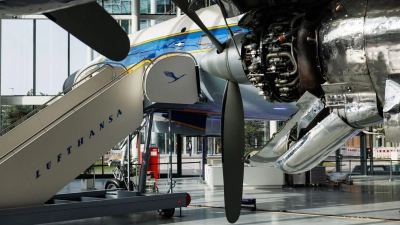 Lufthansa eröffnet ein neues Besucher- und Kongress-Zentrum in Frankfurt. (Foto: Hannes P. Albert/dpa)