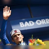 Hat das Blaue Trikot verloren: Isaac del Toro (Foto: Florian Wiegand/dpa)