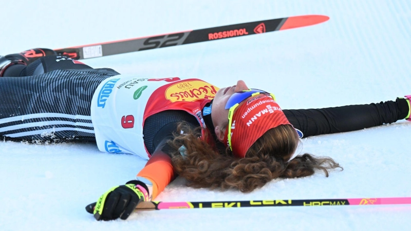 Aus der Olympia-Traum für Kombiniererin Nathalie Armbruster. (Archivbild)  (Foto: Barbara Gindl/APA/dpa)