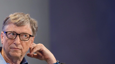 Bill Gates bei der jährlichen Tagung des Weltwirtschaftsforums (WEF) in Davos. Der Microsoft-Gründer hat sich mit dem Coronavirus infiziert. (Foto: Gian Ehrenzeller/KEYSTONE/dpa)