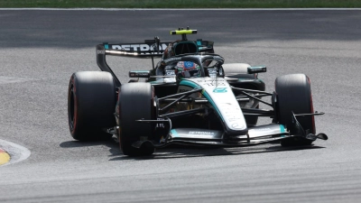 Kimi Antonelli auf dem Kurs in den Ardennen. (Foto: Omar Havana/AP/dpa)