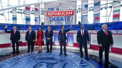 Bei der TV-Debatte gelang keinem der republikanischen Präsidentschafts-Anwärter ein großer Moment. (Foto: Mark Terrill/AP/dpa)