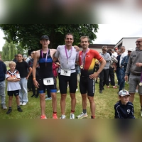 Das Siegertrio, von links: Lasse Wenzel (3.), Johannes Egelseer (1.) und Christian Dürr (2.). (Foto: Jörg Behrendt)