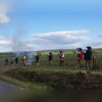 Zum traditionellen Anschießen werden die Fürstlich privil. Schwarzenberg´schen Böllerschützen in der originalen Scheinfelder Tracht mit ihren Handböllern die Gäste feurig begrüßen. (Foto: Martina Hinkelmann)