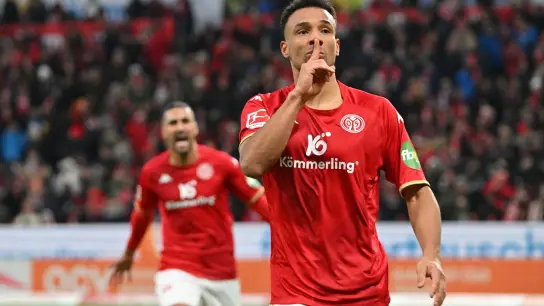 Der Mainzer Karim Onisiwo erzielte gegen Bochum drei Tore. (Foto: Torsten Silz/dpa)