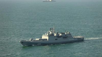 Die Fregatte „Admiral Grigorowitsch“ soll einen Warnschuss im Ärmelkanal abgegeben haben. (Archivbild) (Foto: Mod Crown Copyright/Ministry of Defence/PA Wire/dpa)