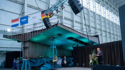Das Ministerium hatte beim Projekt für die Fregatte F126 einen Generalunternehmerwechsel geprüft, sich nun aber dagegen entschieden. (Archivbild) (Foto: Stefan Sauer/dpa)