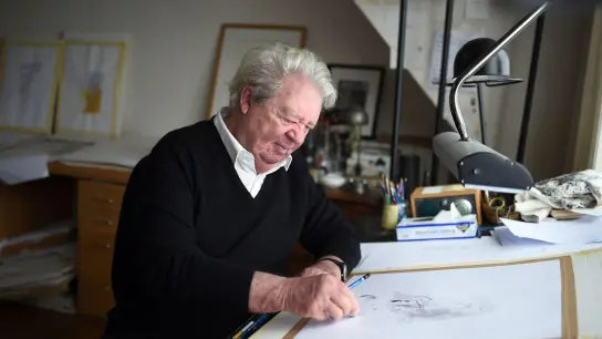 Der französische Zeichner und Karikaturist Jean-Jacques Sempé wäre am 17.08.2022 90 Jahre alt geworden. (Foto: Stephane De Sakutin/AFP/dpa)