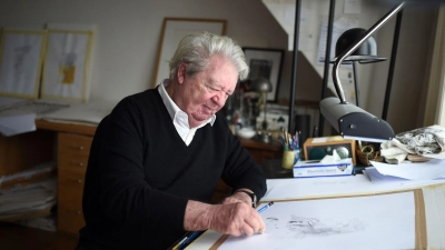 Der französische Zeichner und Karikaturist Jean-Jacques Sempé wäre am 17.08.2022 90 Jahre alt geworden. (Foto: Stephane De Sakutin/AFP/dpa)