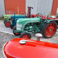 Am Kirchweihsonntag rundet die gemeinsame Schlepperausfahrt die Kirchweih ab. (Foto: Gemeinde Diebach)