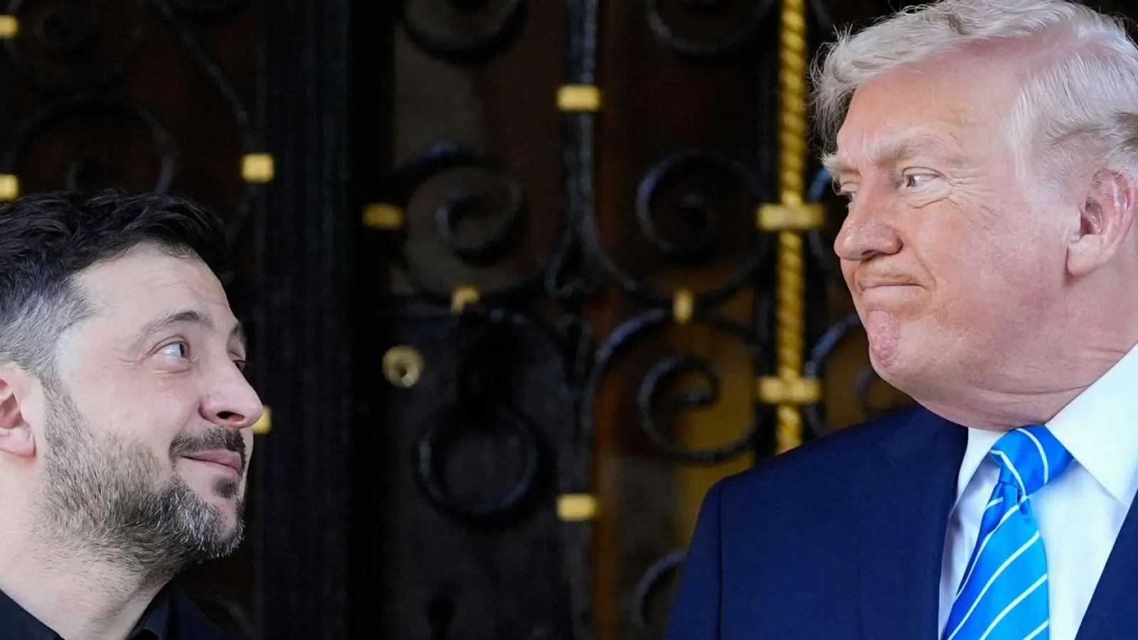 Selenskyj und Trump ziehen im Ukraine-Krieg offensichtlich nicht an einem Strang. (Archivbild) (Foto: Alex Brandon/AP/dpa)