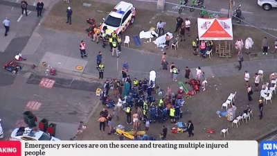 Bei dem Angriff in der australischen Metropole Sydney sind mehrere Menschen getötet worden. (Foto: Supplied/ABC NEWS/AAP/dpa)