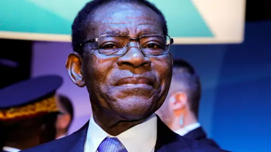 Teodoro Obiang Nguema Mbasogo wurde im Amt bestätigt. (Foto: Ludovic Marin/POOL AFP/ AP/dpa)