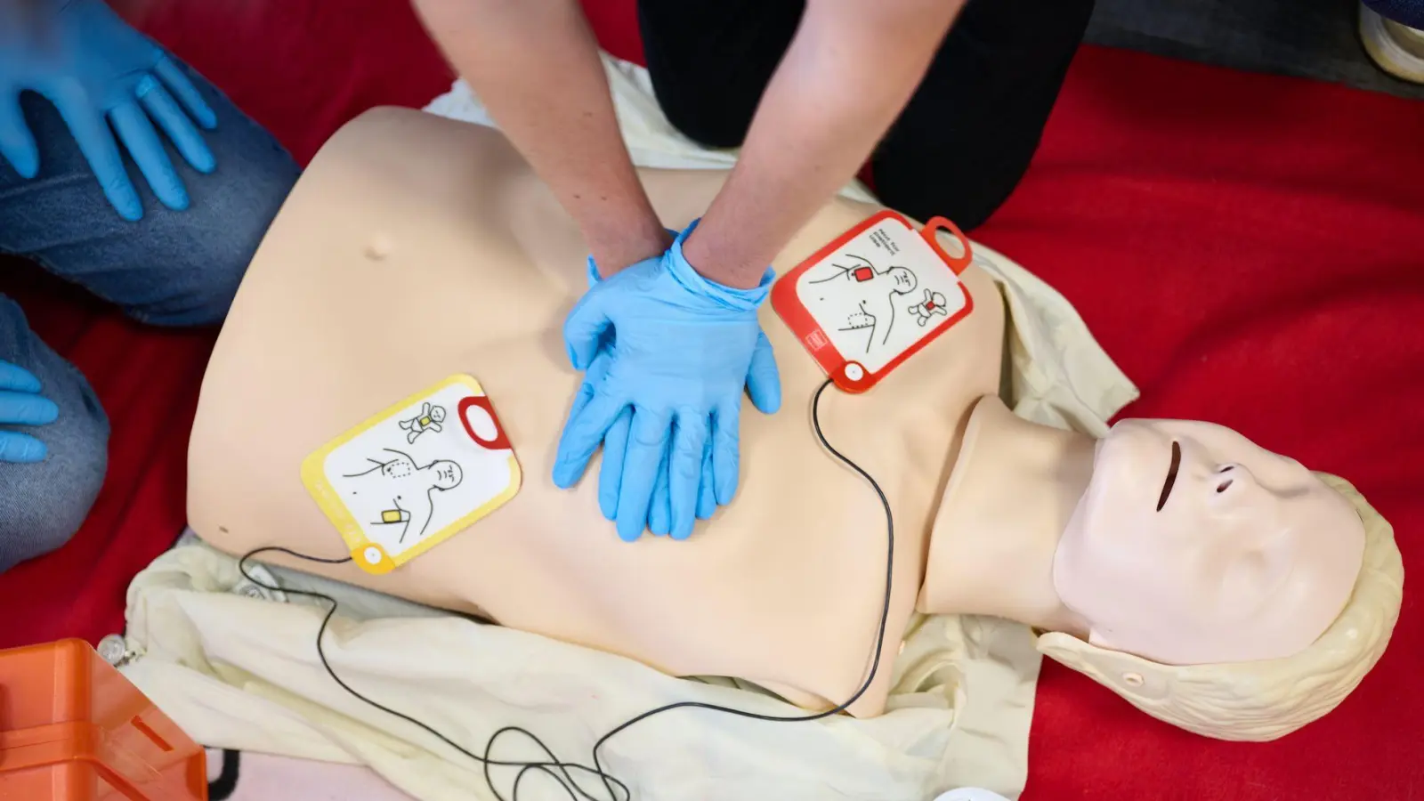 Eine regelmäßige Fortbildung mit Praxistraining von mindestens vier Stunden pro Halbjahr müssen die Helfer gewährleisten. (Symbolbild) (Foto: Bernd Thissen/dpa)