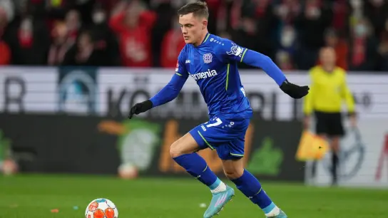 Leverkusens Florian Wirtz verpasst verletzungsbedingt die WM in Katar. (Foto: Thomas Frey/Deutsche Presse-Agentur GmbH/dpa)