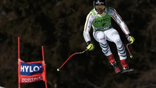 Ski alpin: Weltcup, Super G, Herren: Andreas Sander aus Deutschland in Aktion. (Foto: Gabriele Facciotti/AP/dpa)