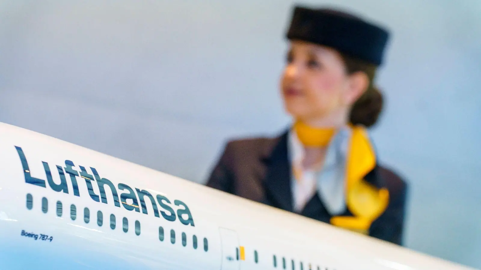 Die Flugbegleitergewerkschaft Ufo fordert 15 Prozent mehr Geld für die Kabinenbeschäftigten der Lufthansa. (Foto: Andreas Arnold/dpa)
