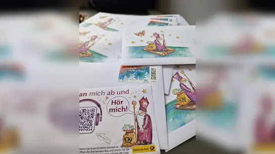 Antwortbriefe im Nikolauspostamt in St. Nikolaus im Saarland. (Foto: -/Festausschuss St. Nikolaus e.V./dpa)