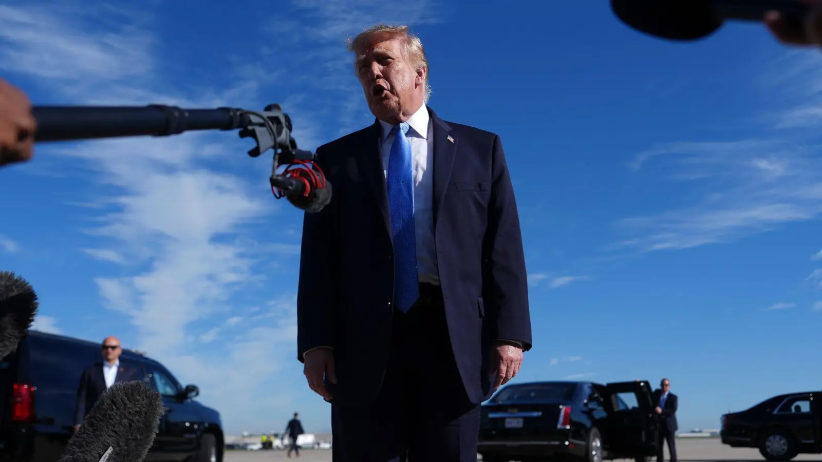 Trump erwartet weitere Verhandlungen mit dem Iran.  (Foto: Julia Demaree Nikhinson/AP/dpa)