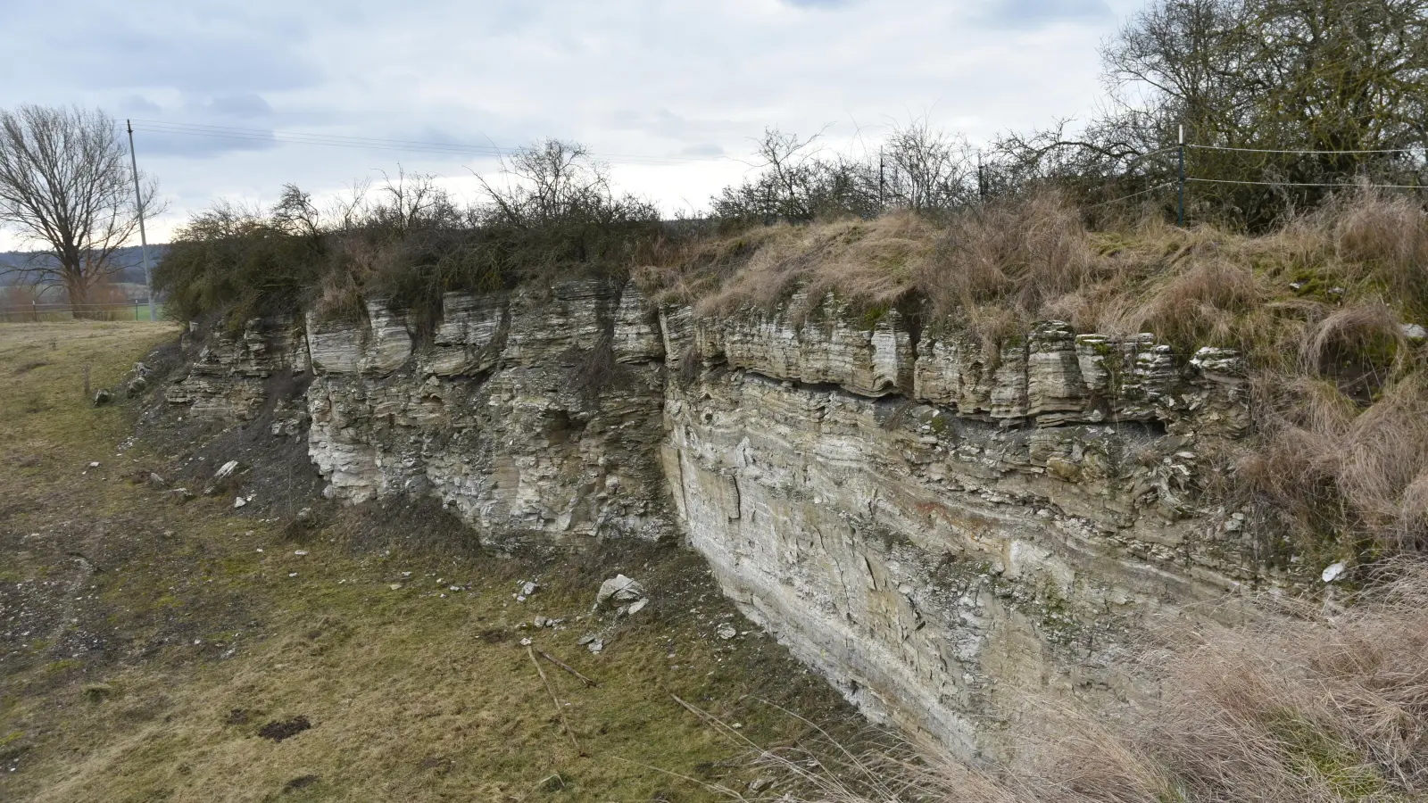 Im Naturschutzgebiet „Sieben Buckel“ ist auch der Schichtenaufbau des Gesteins zu sehen. Die Wanderweg MN 2 und MN 5 werden dort teils neu geführt, was im Detail noch ausgeklügelt wird. (Foto: Anita Dlugoß)